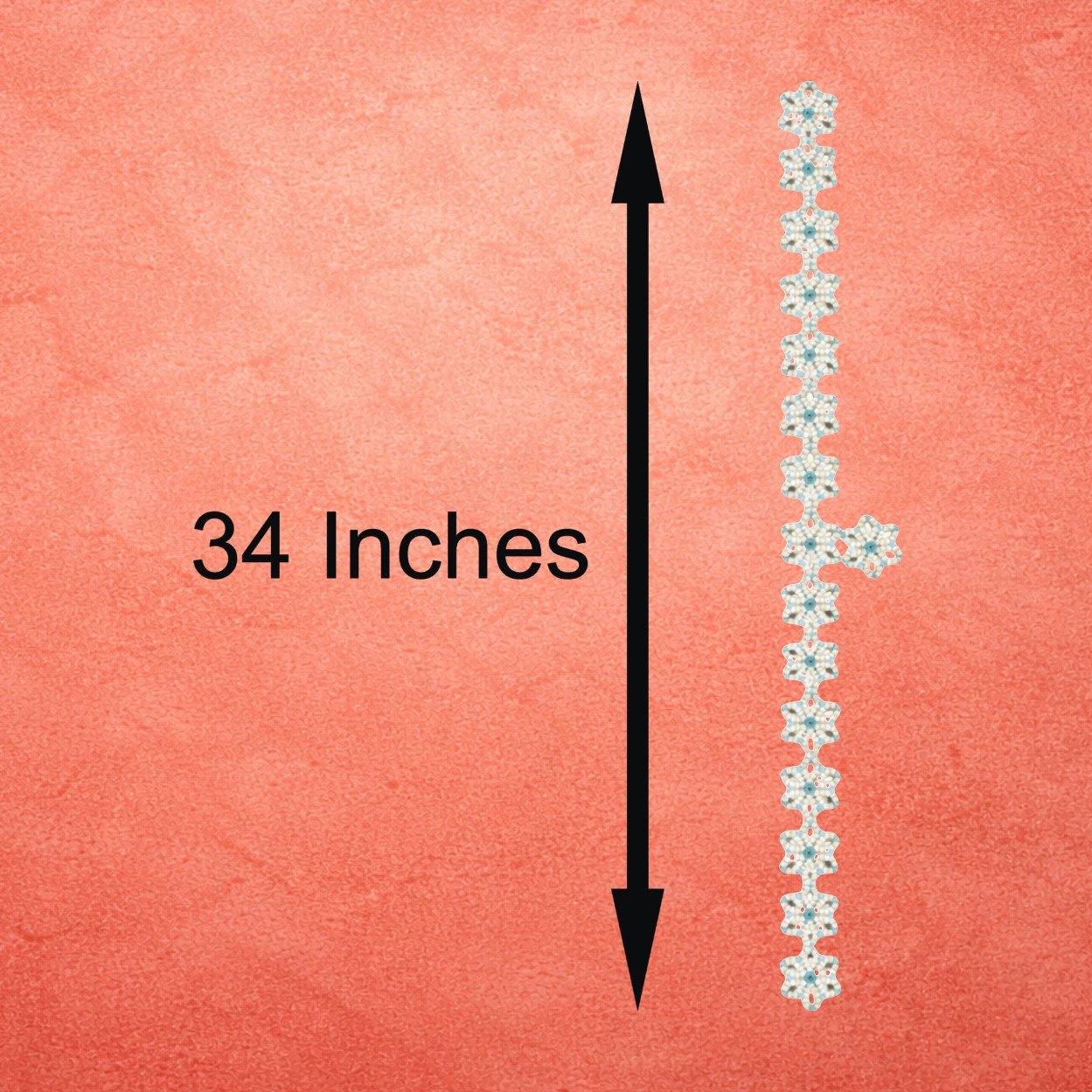 Moti Flower Mahirap Premium Pearl Handmade Rangoli Decoration (Blue) - Image 3