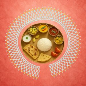 Moti Mahirap Premium Pearl Rangoli Decoration (Golden)