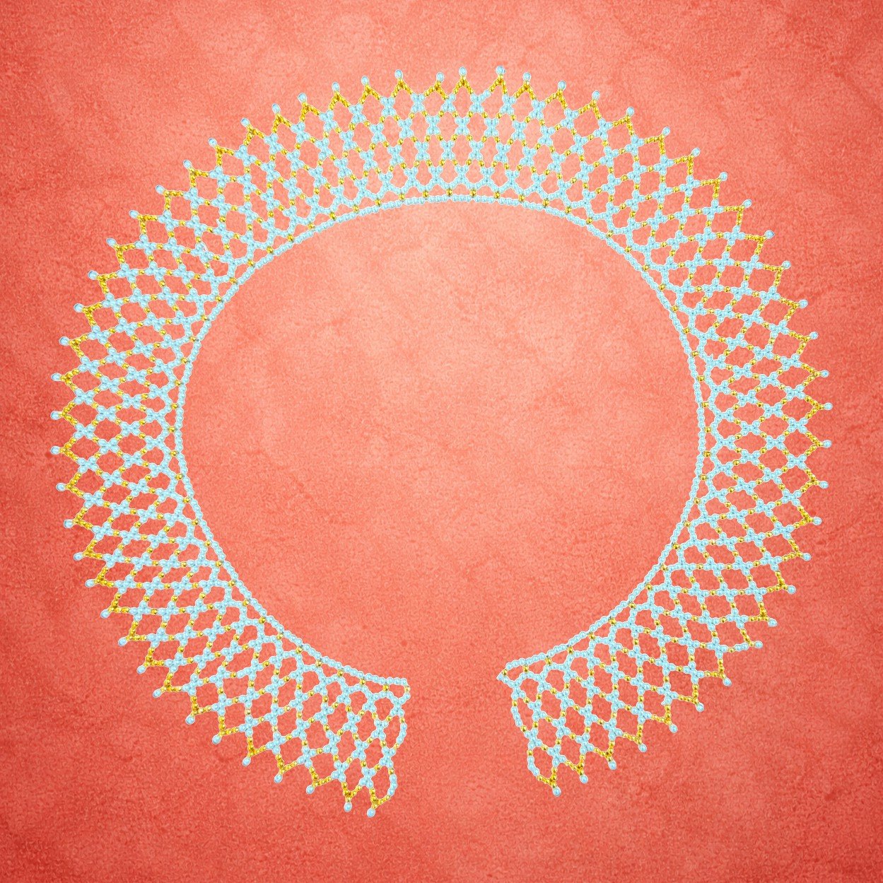 Moti Mahirap Premium Pearl Rangoli Decoration (Golden) - Image 3