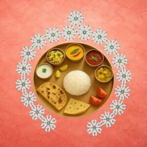 Moti Flower Mahirap Premium Pearl Rangoli Decoration (Green)