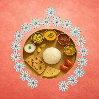 Moti Flower Mahirap Premium Pearl Rangoli Decoration (Green)