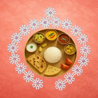 Moti Flower Mahirap Premium Pearl Rangoli Decoration (Purple)