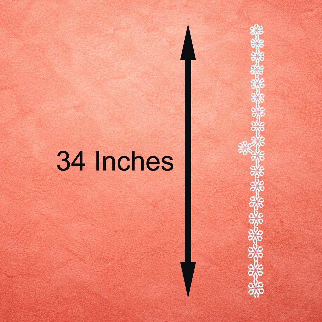 Moti Flower Mahirap Premium Pearl Rangoli Decoration (Purple) - Image 3