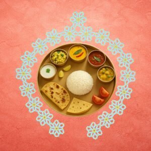 Moti Flower Mahirap Premium Pearl Rangoli Decoration (Yellow)