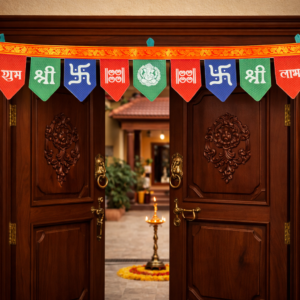 Handmade Khun Toran of Traditional Fabric (Multi Color)