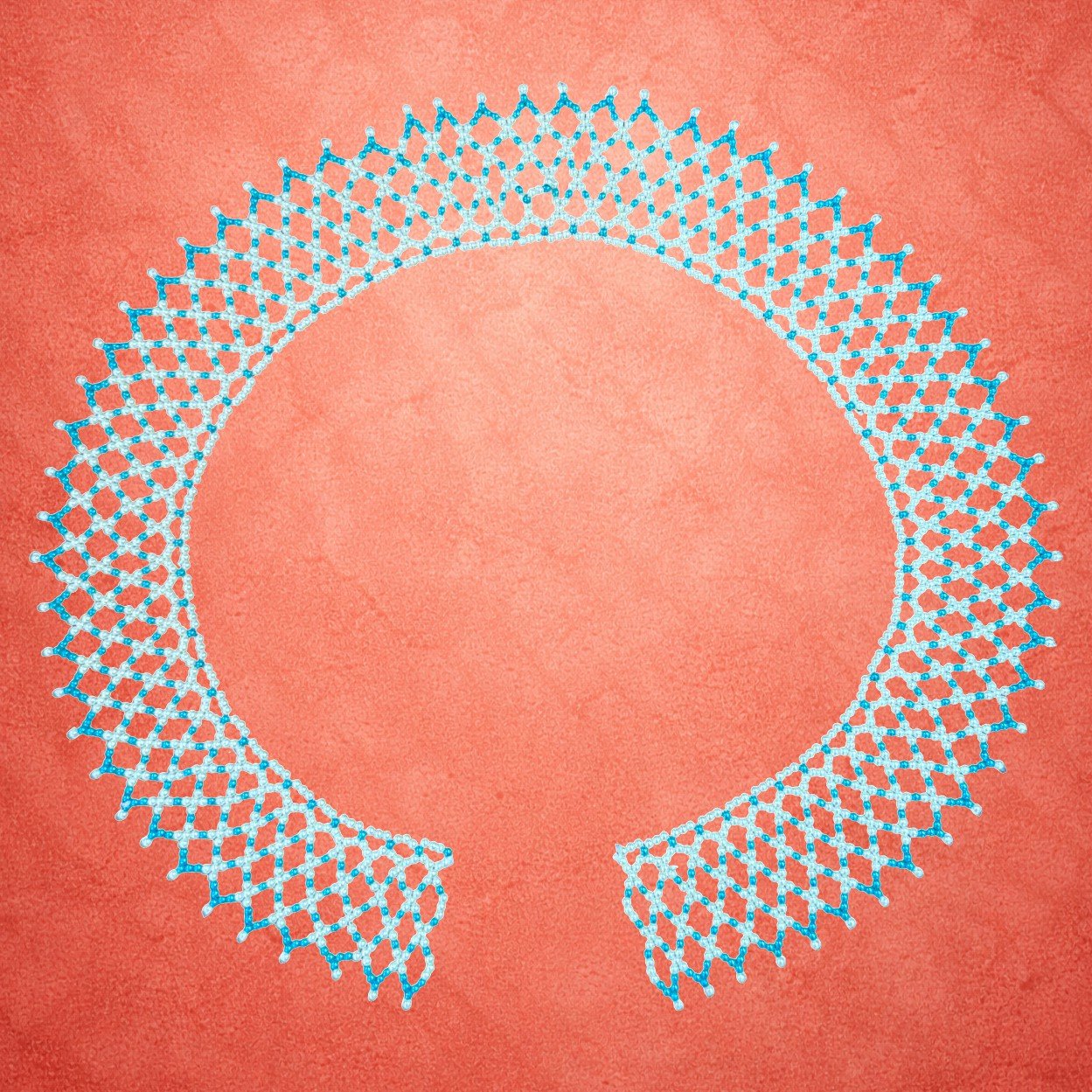 Moti Mahirap Premium Pearl Rangoli Decoration (Blue) - Image 3