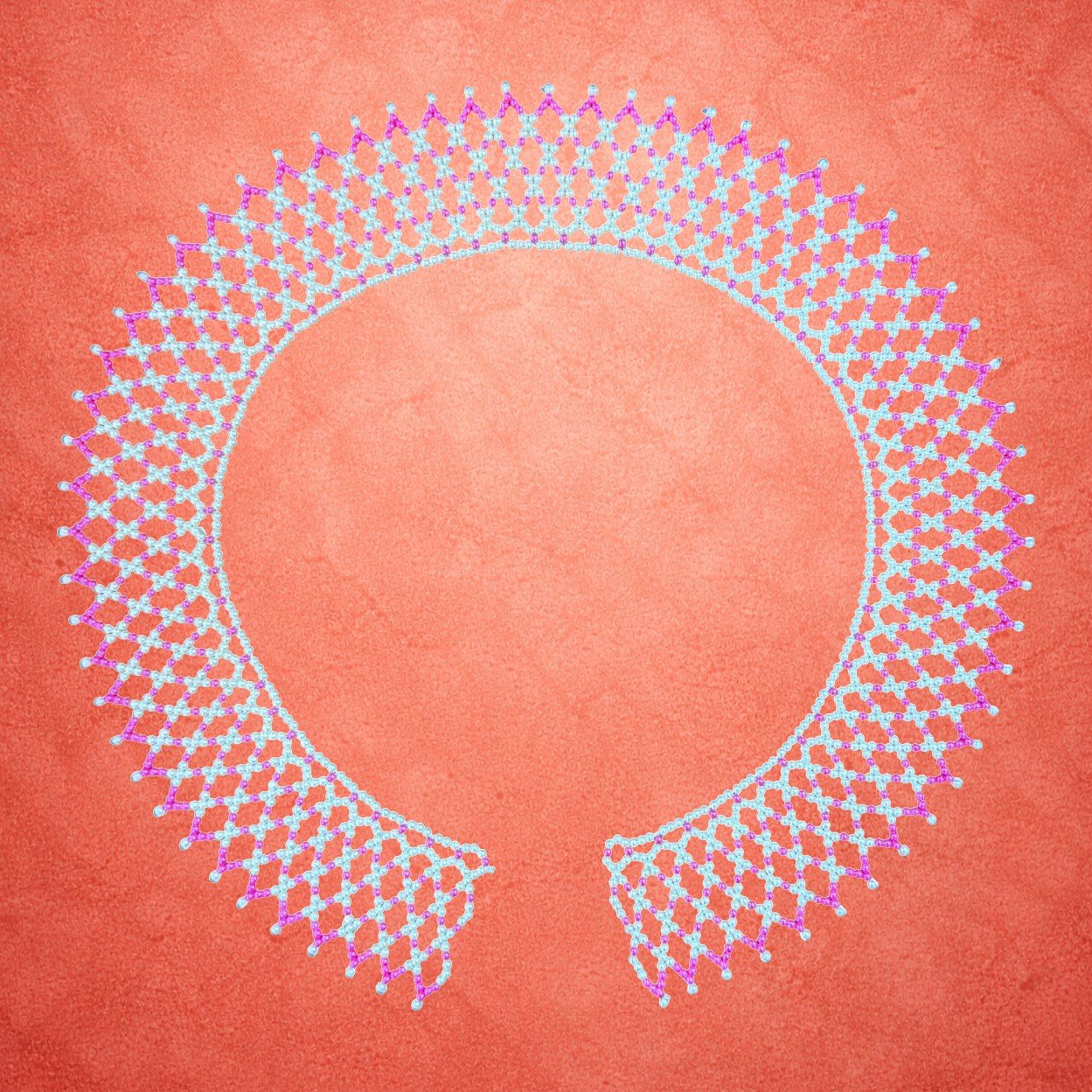 Moti Mahirap Premium Pearl Rangoli Decoration (Pink) - Image 3