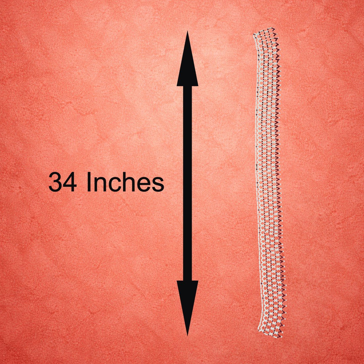 Moti Mahirap Premium Pearl Rangoli Decoration (Red) - Image 2